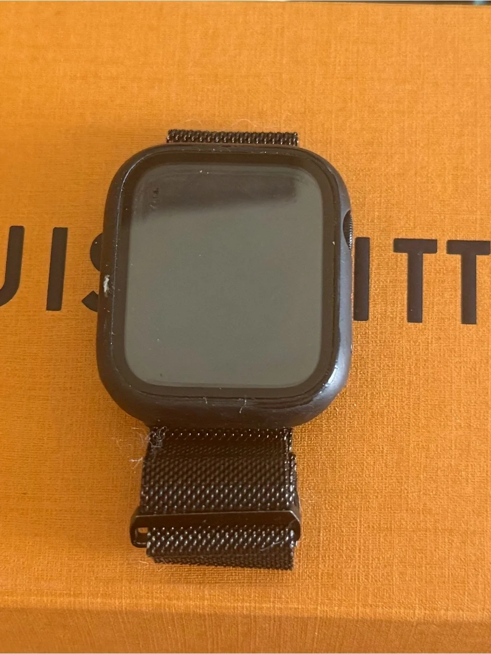Black Apple Watch Series 9, 45mm with GPS Black Loop Band 140-190 mm wrist